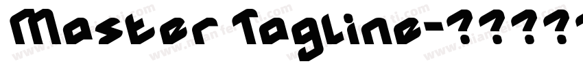 Master Tagline字体转换